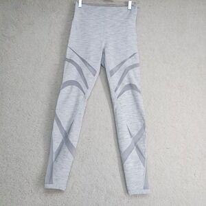 Lululemon Align Leggings Womens 8 Light Gray Space Dye High Rise Mesh Panel